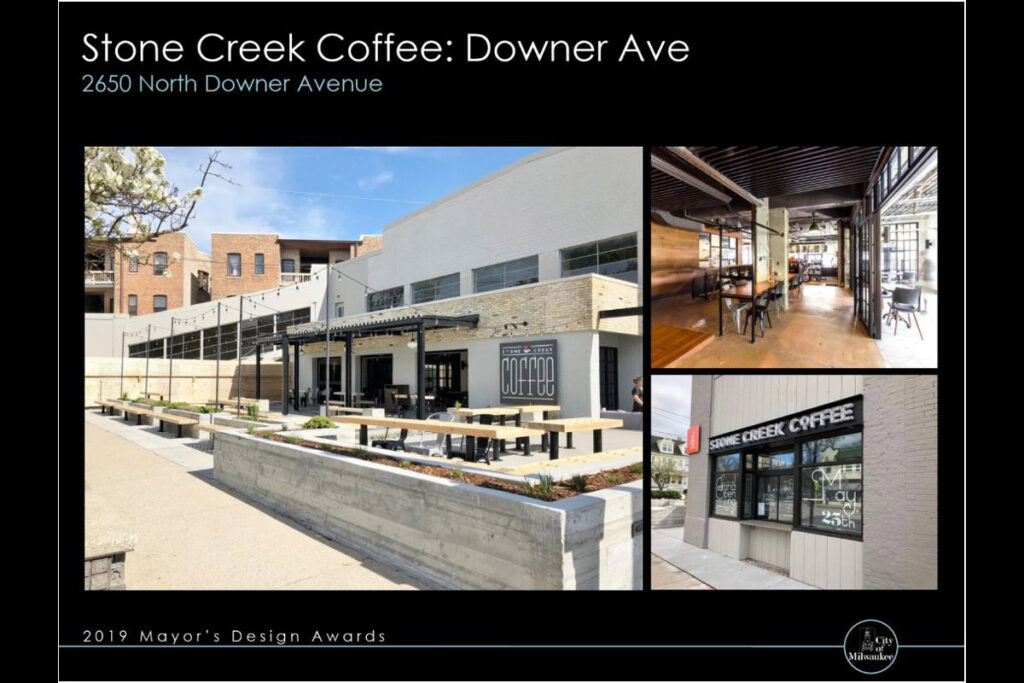 Mayor's Design Award Stone Creek Coffee GROTH Design Group